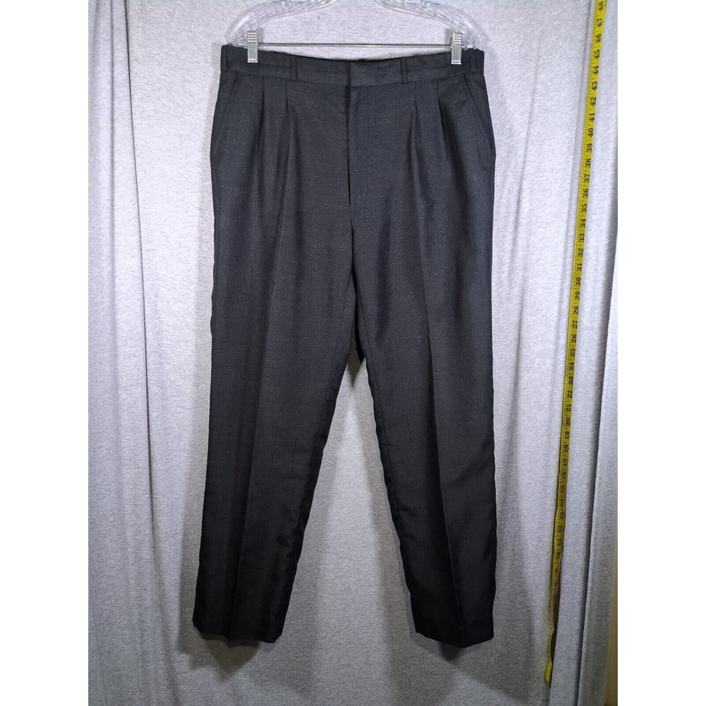 Dress Pants Pleated Career Trousers‎ Business Casual Gray